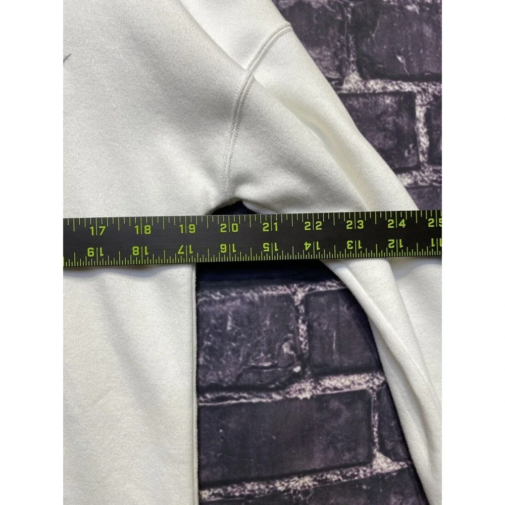 Nike Sweatshirt Women Small White Rally Metallic Fleece 652 Long Sleeve Gym Yoga